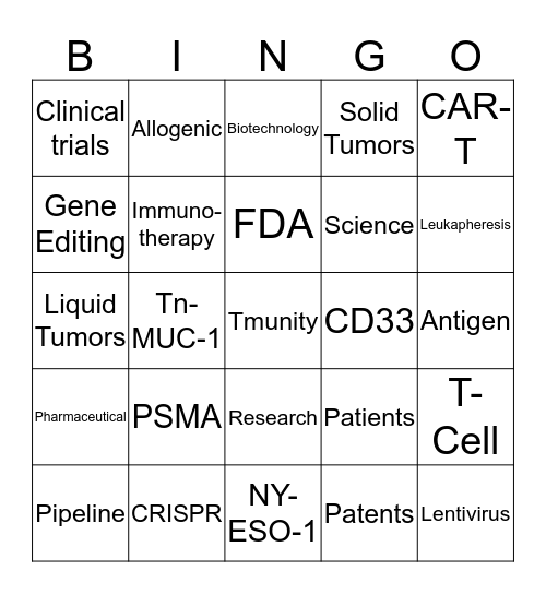 Tmunity Bingo Card
