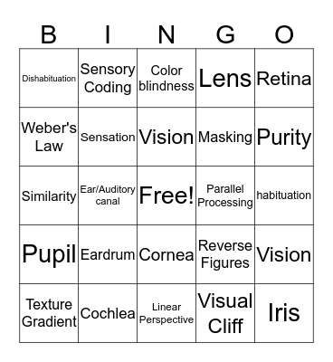 Unit 4 Bingo Card