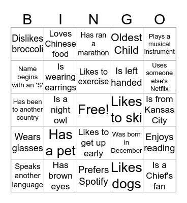 Bingo Card