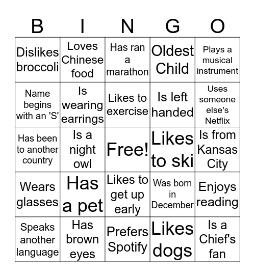 Bingo Card