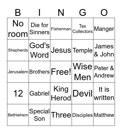 Review Bingo Y2Q4 God Protects & Restores Bingo Card