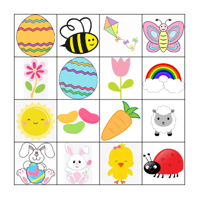 Easter Bingo Card