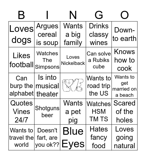 LOVE BINGO Card