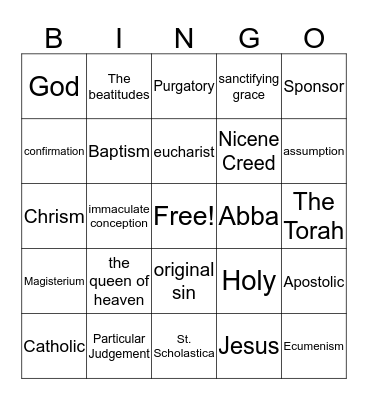 Chapters 2,3,4 Review Bingo Card