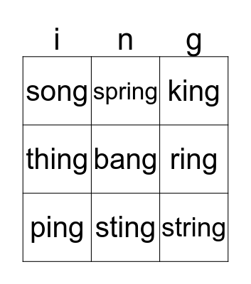 Bingo Card