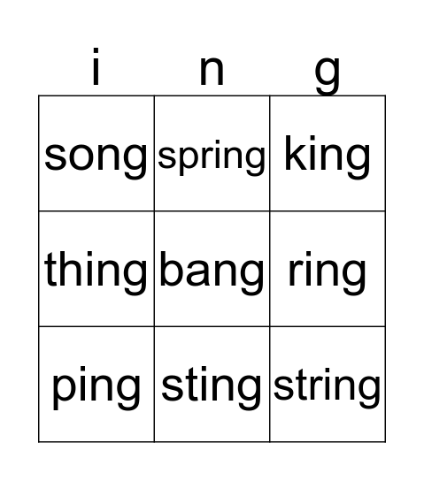 Bingo Card