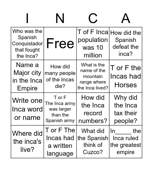 inca numbers