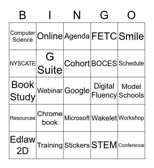 Model Schools Bingo Card