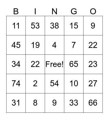 SALES CHAT BINGO Card