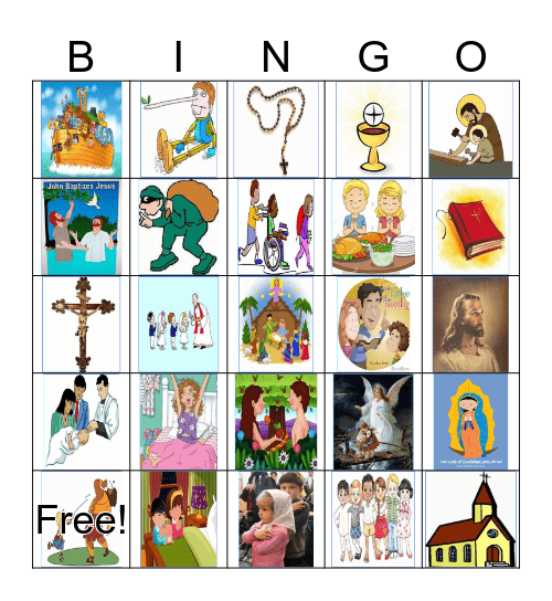 Catechism Bingo Card