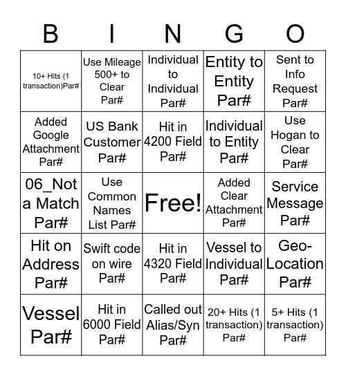 FircoSoft Bingo Card