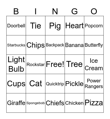 SAC FAMILY BINGO NIGHT Bingo Card
