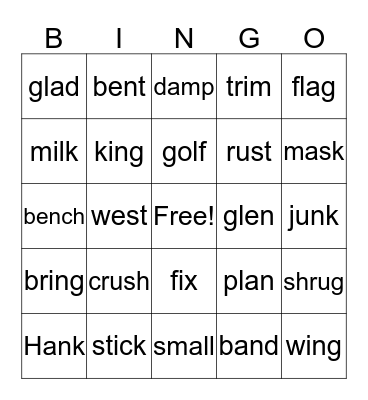 Wilson 2.2 Bingo Card