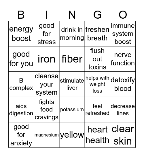 Lemons for Life Bingo!! Bingo Card