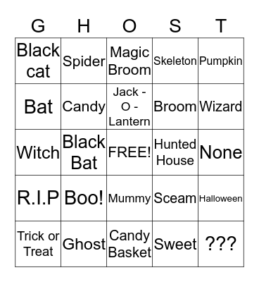 HALLOWEEN ย้อนหลัง Bingo Card