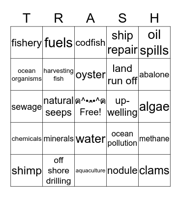 Lesson 5 Bingo Card