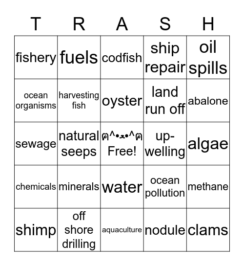 Lesson 5 Bingo Card