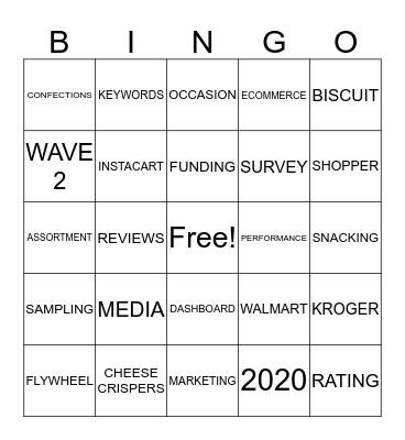 MARKETING BINGO FUN! Bingo Card