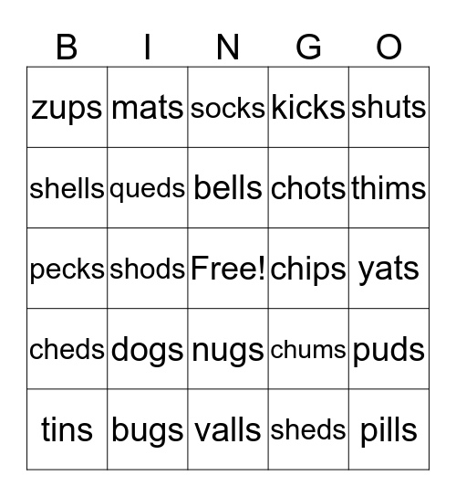 Wilson 1.6 Bingo Card
