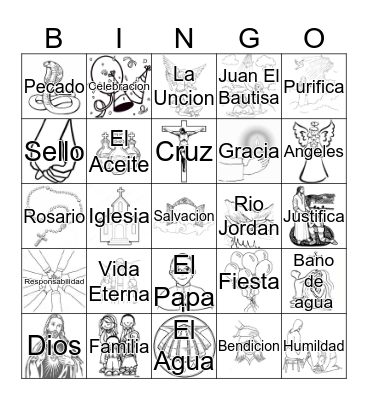 Loteria Mi Bautizo - Mila  Bingo Card