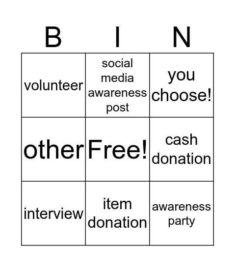 Life Under Water Bingo Card