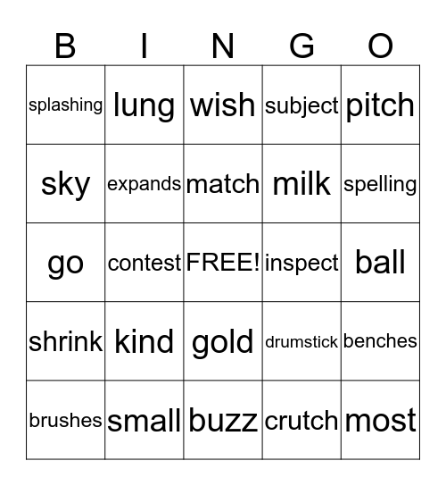 Layer 2 Final Spell Check Bingo Card