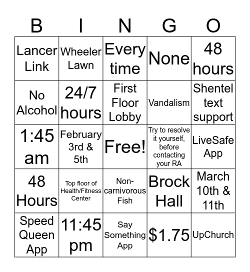 Did You Know Bingo  Bingo Card