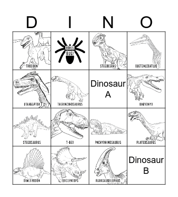 Dino Excursion Bingo! Bingo Card