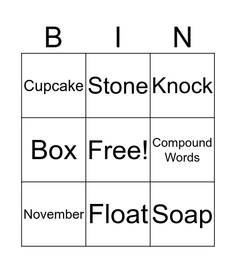 Reading BINGO  Bingo Card