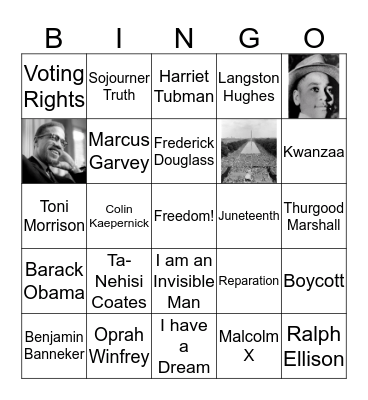Test 1 Bingo Card