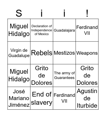 Loteria Bingo Card