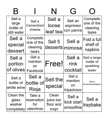 Lighthouse Lounge Bingo Card