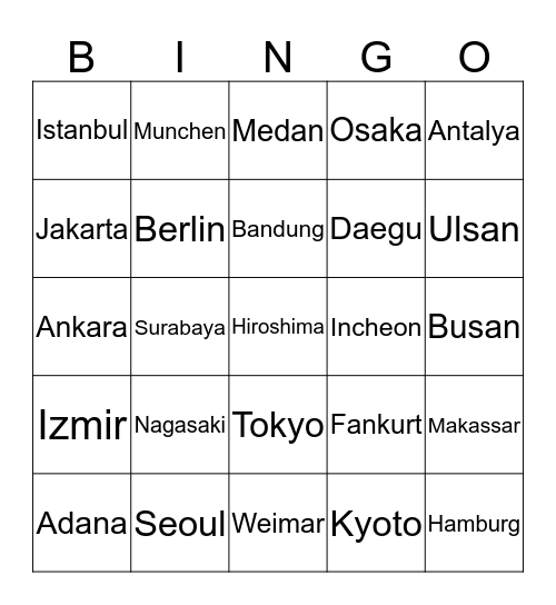 SNAEUNtian Bingo Card