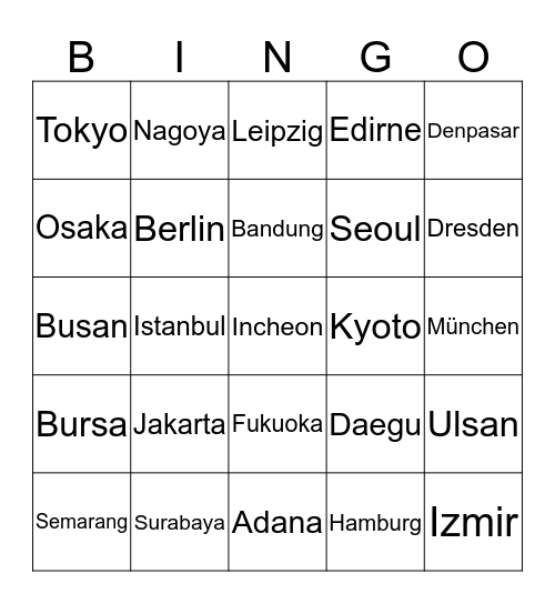 BIRENEtian Bingo Card