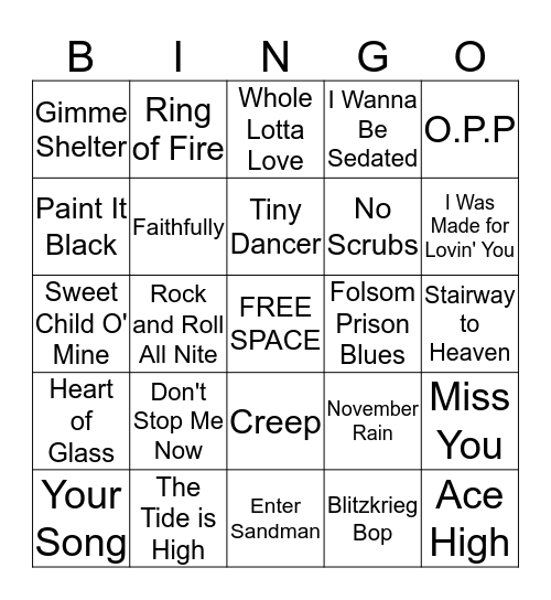 DAYDREAMER BINGO Card
