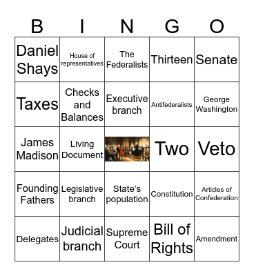 US Government Bingo Card