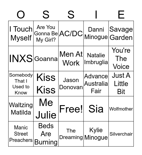 Julesbox Bingo Card