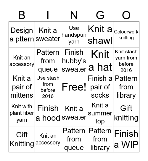 Craft the Bun Bingo Card Bingo Card