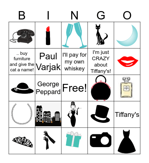 TIFFANY BINGO Card