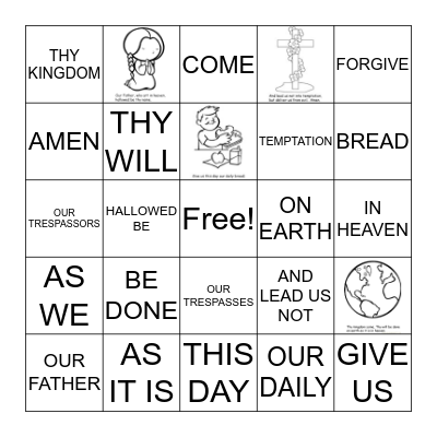 OUR FATHER Bingo Card