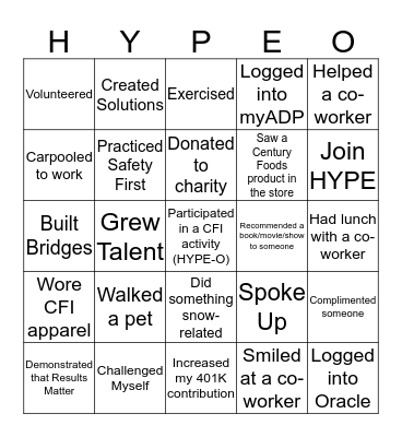 Bingo Card