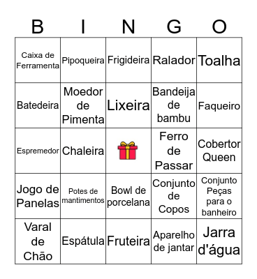 CHÁ DE CASA NOVA | ANDRESSA & ELPÍDIO Bingo Card