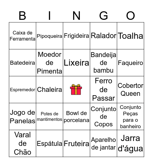 CHÁ DE CASA NOVA | ANDRESSA & ELPÍDIO Bingo Card