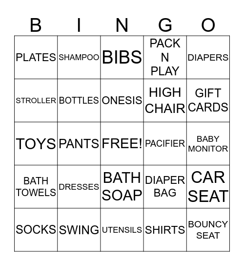 LACYEE'S BINGO Card