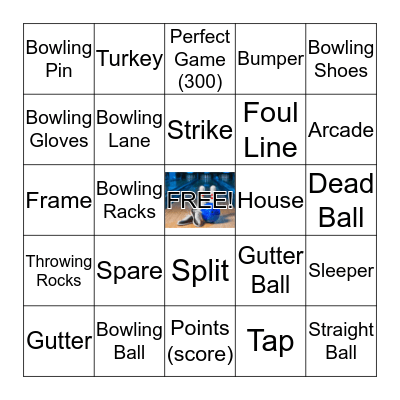 Jaylen's 11th Bowling Birthday Bash Bingo Card