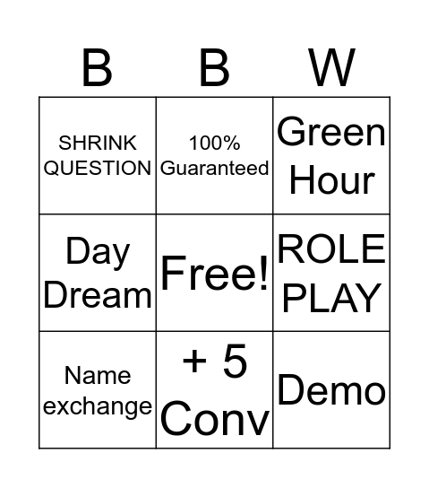 #1614 Bingo Card