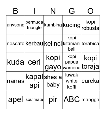 Bingo Card