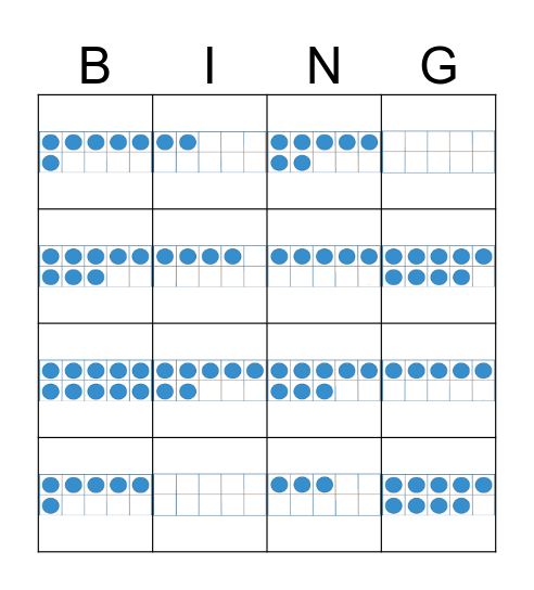 Making 10 BINGO Card