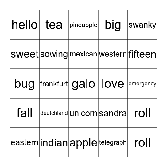 How well do you know Sandra & Jordan? Bingo Card