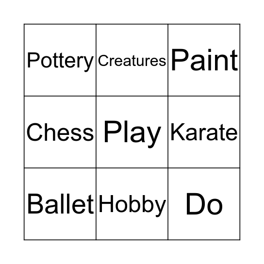 Bingo Card